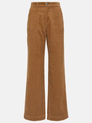 Straight fit džíny s vysokým pasem A.p.c. béžové