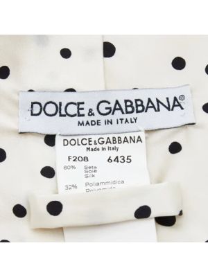 Bufanda de seda Dolce & Gabbana Pre-owned blanco