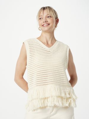 Volneni pulover Second Female bela