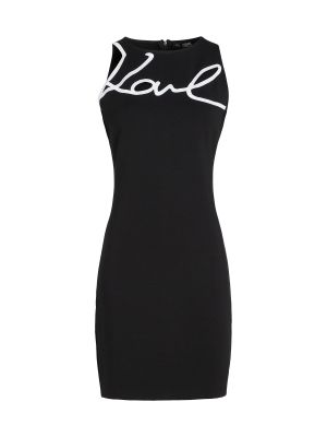 Slim fit ruha Karl Lagerfeld fekete
