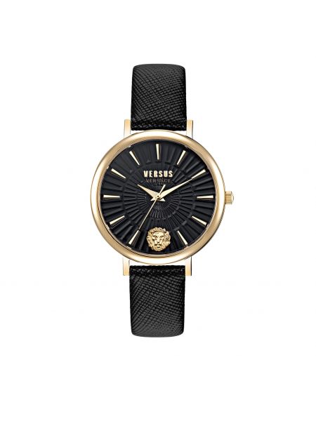 Złoty zegarek Versus Versace, сzarny