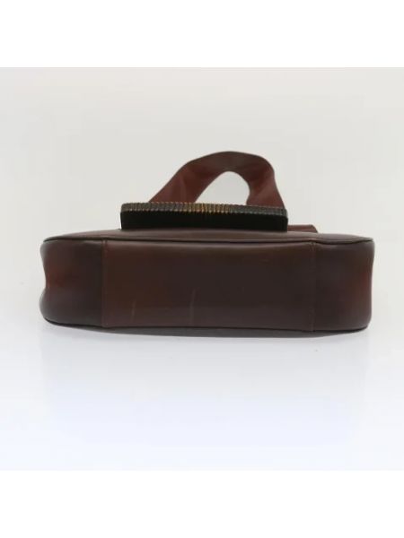 Bolsa de hombro de cuero retro Gucci Vintage marrón
