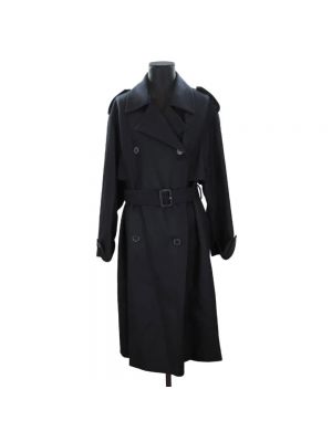 Płaszcz wełniany Yves Saint Laurent Vintage czarny