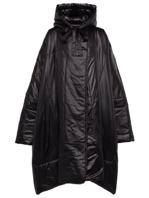 Пальто с капюшоном Norma Kamali, черный
