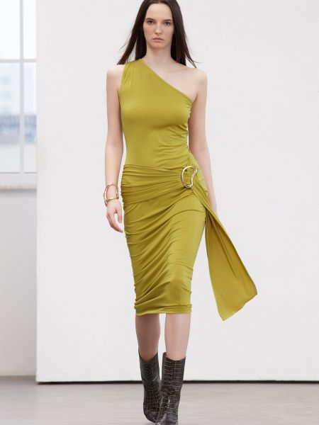 Πλεκτή μάξι φόρεμα Trendyol πράσινο