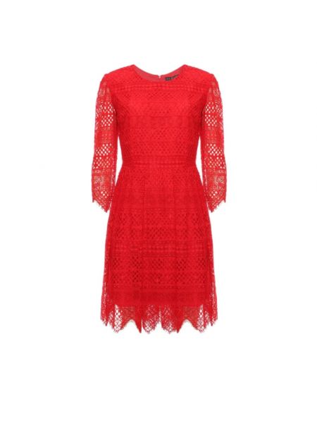 Sukienka mini w geometryczne wzory Twinset czerwona