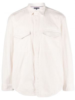 Koszula sztruksowa bawełniana Tommy Hilfiger biała