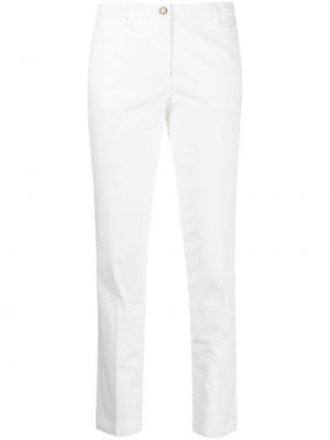 Pantaloni cu picior drept slim fit Briglia 1949 alb
