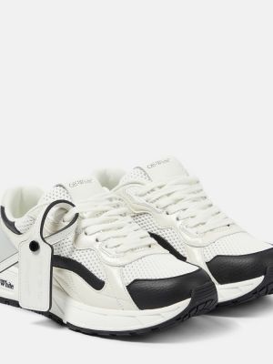 Sneakersy skórzane Off-white białe