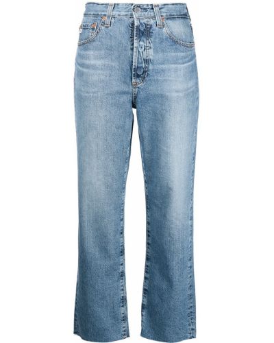 Укороченные джинсы Ag Jeans, синие