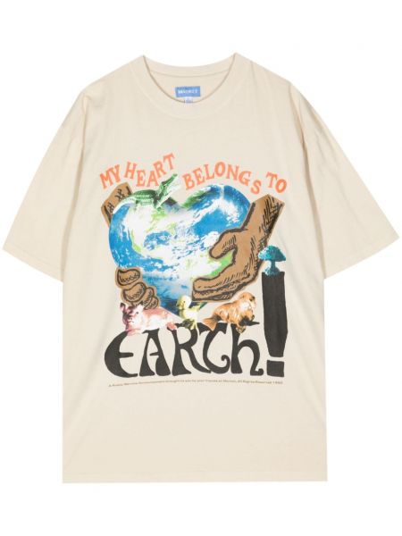 T-shirt aus baumwoll Market braun