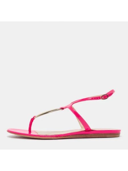 Leder sandale Alexander Mcqueen Pre-owned pink
