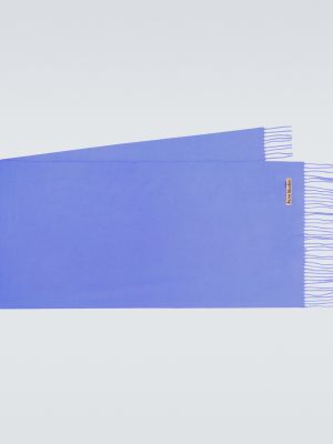 Шерстяной шарф Acne Studios синий