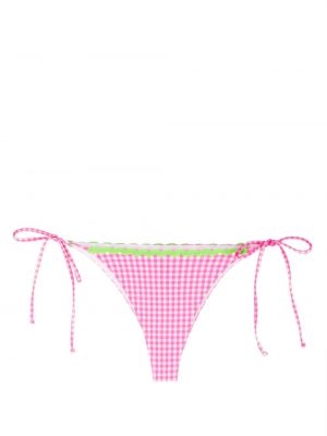 Karierter bikini Mc2 Saint Barth pink