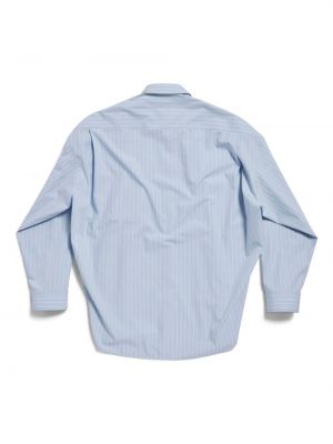 Svītrainas kokvilnas krekls Balenciaga