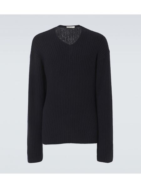 Lang sweater i kashmir The Row blå