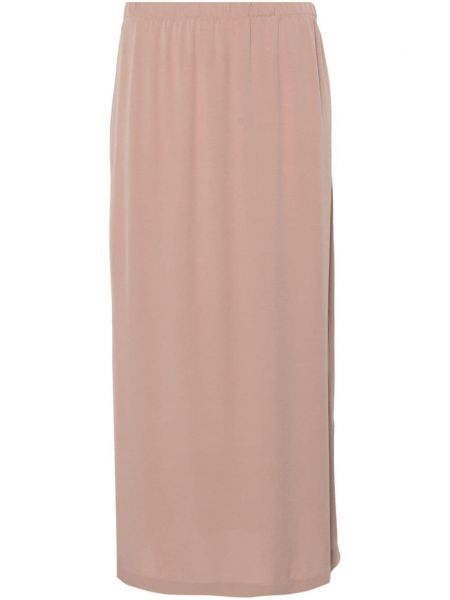 Svilena midi suknja Private 0204 ružičasta