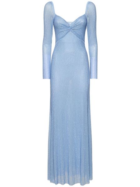 Μάξι φόρεμα Self-portrait μπλε