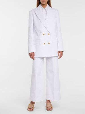 Marynarka bawełniana Valentino biała