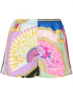 Trykt shorts Versace blå