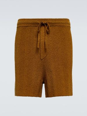 Pantalones cortos de algodón Nanushka marrón