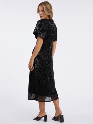 Šaty s flitry Orsay černé