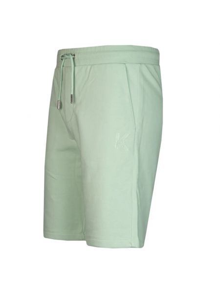Pantalones cortos de algodón Karl Lagerfeld verde