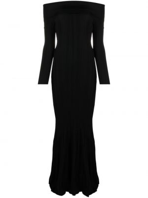 Вечерна рокля Self-portrait черно