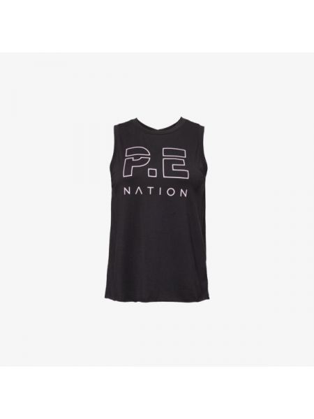 Хлопковая футболка P.e Nation черная
