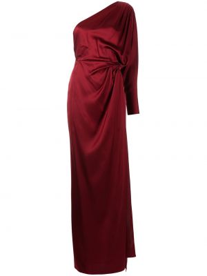 Jedwabna sukienka wieczorowa Michelle Mason czerwona