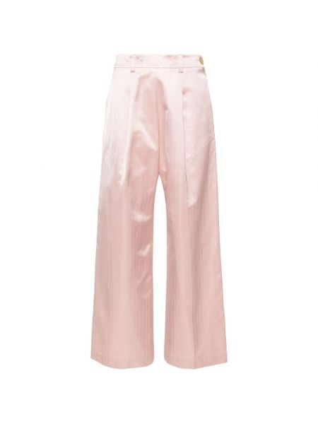 Hose ausgestellt Forte_forte pink