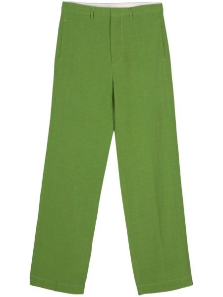 Ravne hlače Merci zelena