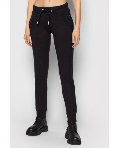 Superdry Pantaloni trening Vintage Logo W7010713A Negru Slim Fit