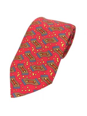 Czerwony krawat Hermès Vintage