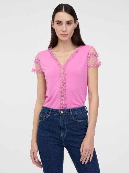 Marškinėliai trumpomis rankovėmis Orsay rožinė
