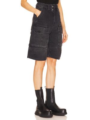 Shorts di jeans Isabel Marant Etoile nero