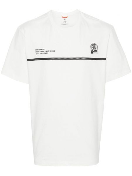 T-krekls ar apdruku Parajumpers balts