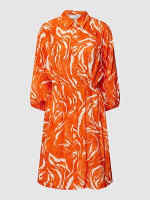 Sukienka koszulowa Selected Femme pomarańczowa
