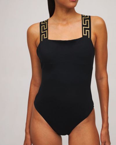 Jednodijelni kupaći kostim Versace crna
