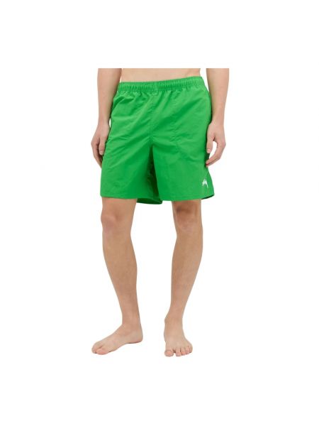 Nylon shorts mit print Stüssy grün