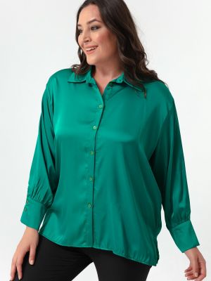 Satenska srajca Lafaba zelena