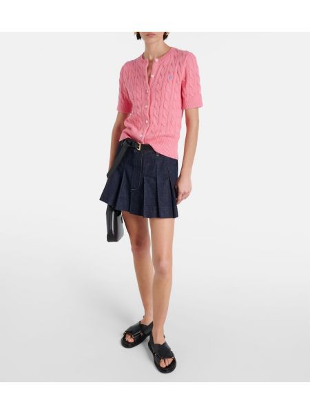 Strickjacke aus baumwoll Polo Ralph Lauren pink