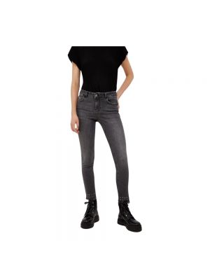 Skinny jeans mit spikes Liu Jo grau