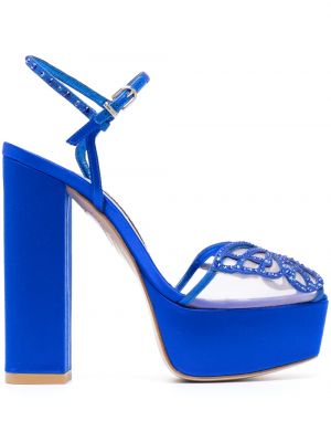 Sandały na platformie Sophia Webster niebieskie