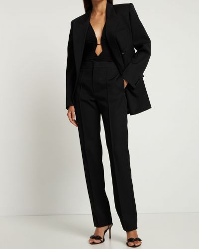 Vlněný oblek Isabel Marant černý
