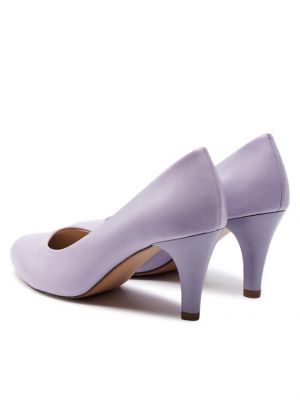 Pantofi cu toc cu toc Caprice violet