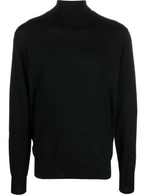Vilnas džemperis ar augstu apkakli Aspesi melns