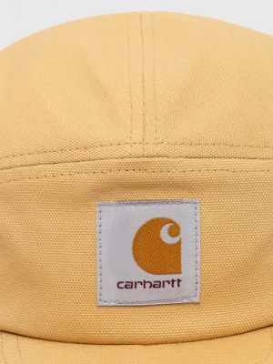 Bavlněná kšiltovka s aplikacemi Carhartt Wip béžová