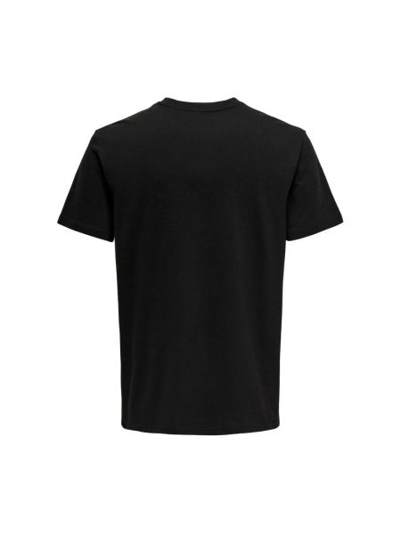 Camiseta de algodón Only & Sons negro