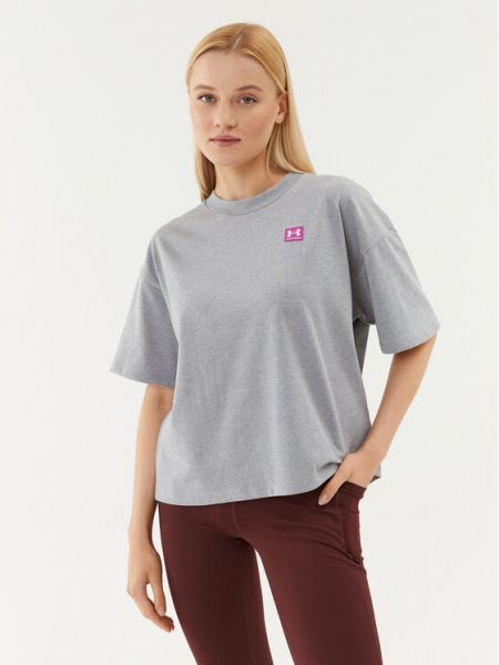Relaxed oversize топ Under Armour сиво